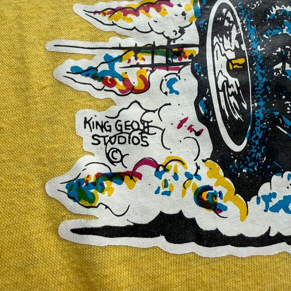 VTG 1970SNOTHING RUNS LIKE A JOHN DEERE GRAPHIC T-SHIRT SINGLE STITCH TRACTOR S - Picture 3 of 7